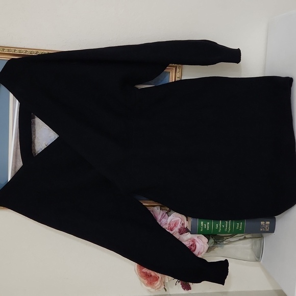 Romantic & Sexy Black Knit Sweater Dress XL Date Night Concert Festival - Picture 5 of 6